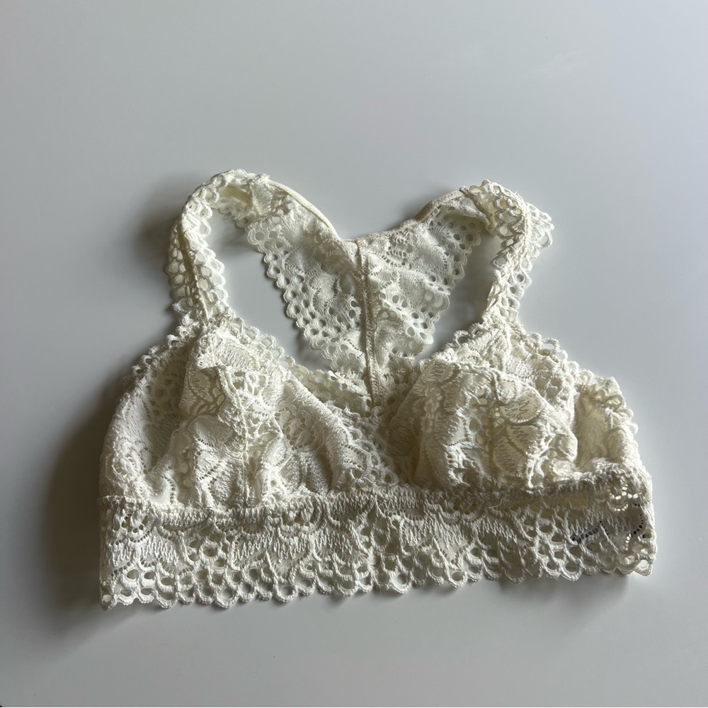 Aerie Lace Bralette in Cream